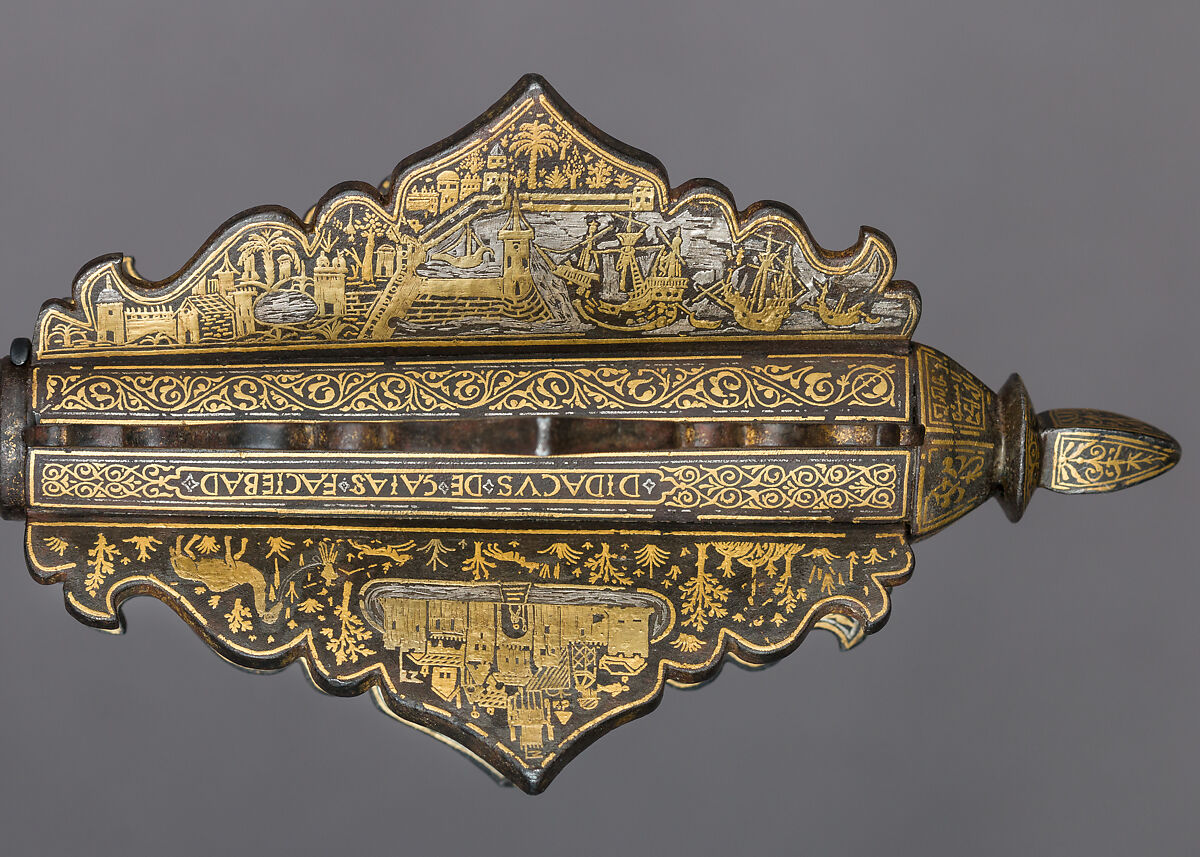 Mace Made for Henry II of France, Diego de Caias (Spanish, recorded 1535–49), Steel, gold, silver, French