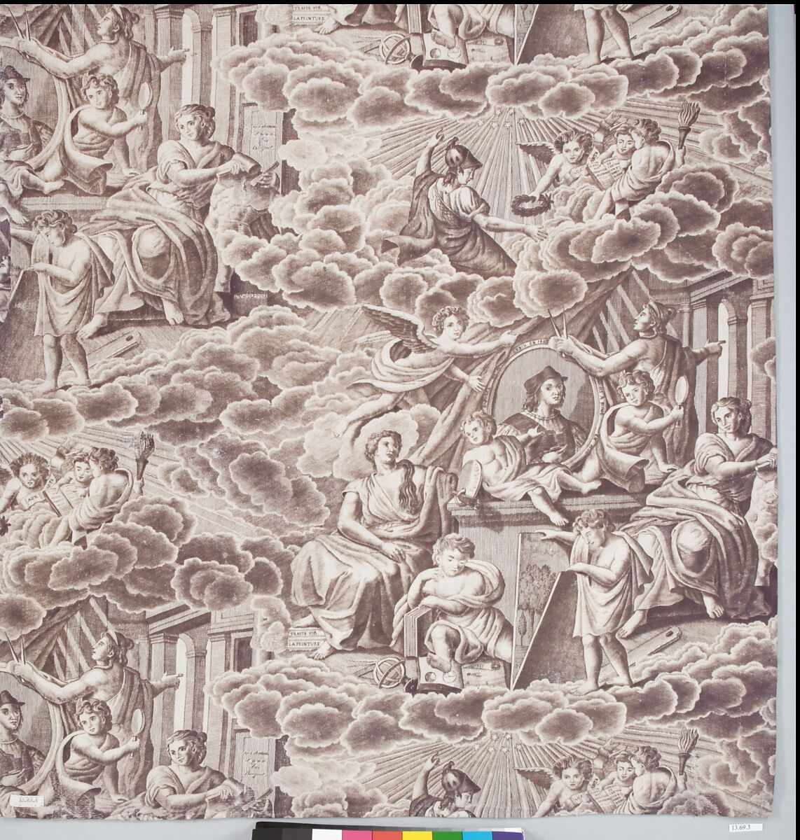 The Fine Arts, Alexandre Buquet (French, 1802–1865), Cotton, French, Rouen