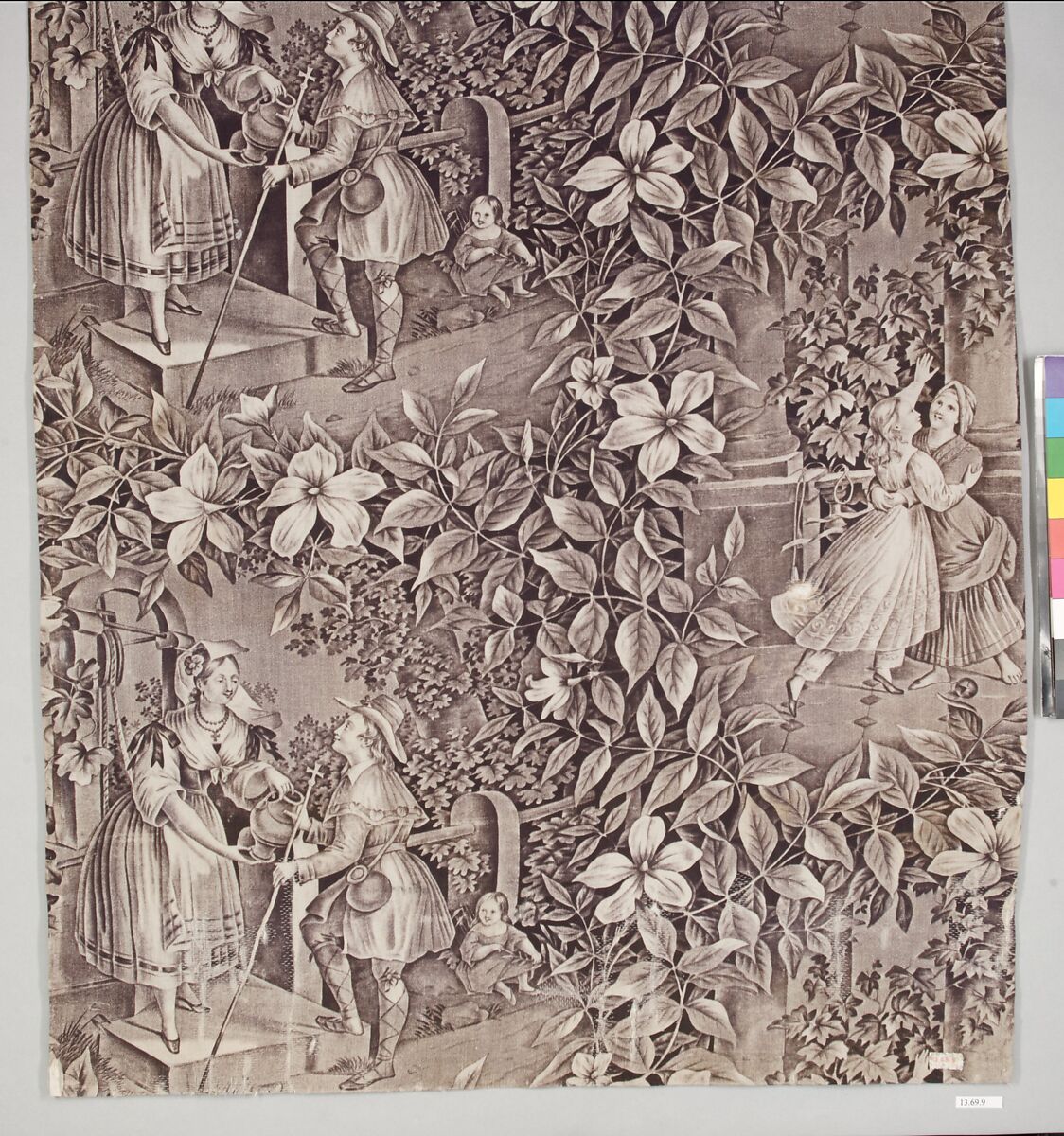 Pictorial print, Cotton, French, Alsace