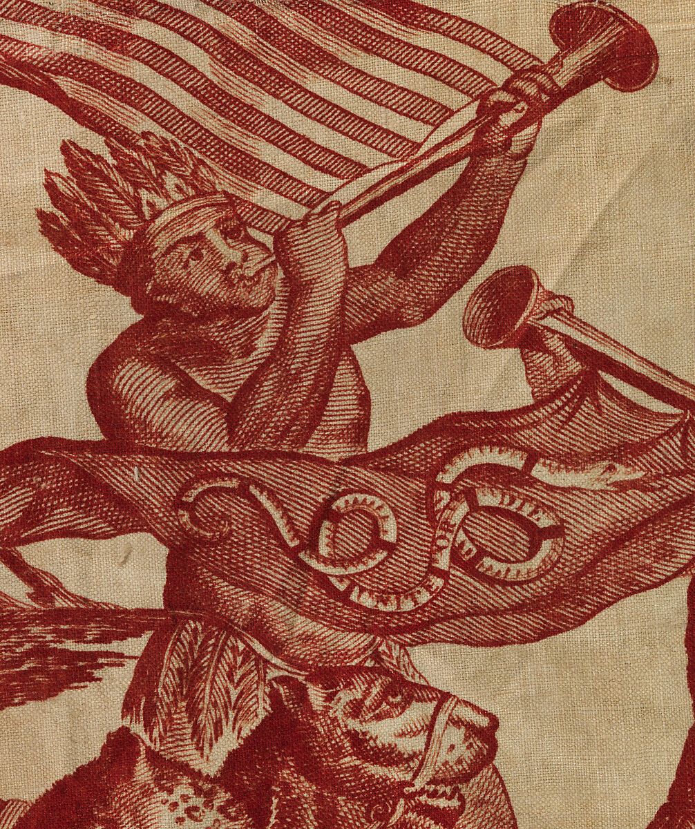 Apotheosis of Franklin, Cotton, linen, British