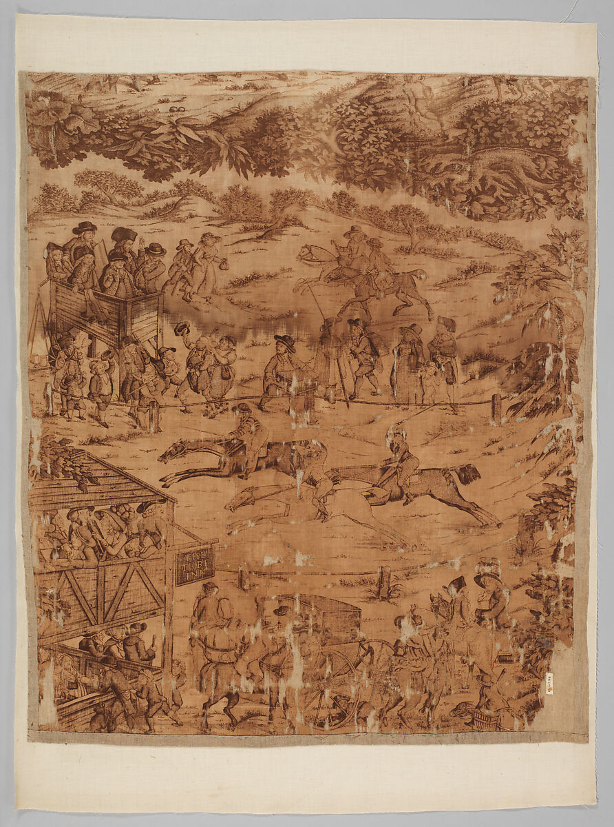 Pictorial print, Cotton, British 