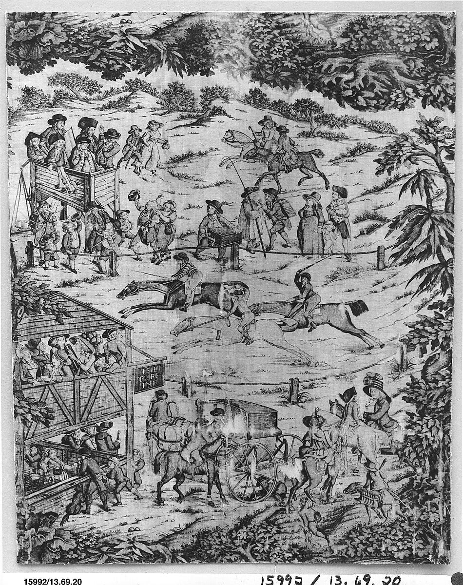 Pictorial print, Cotton, British