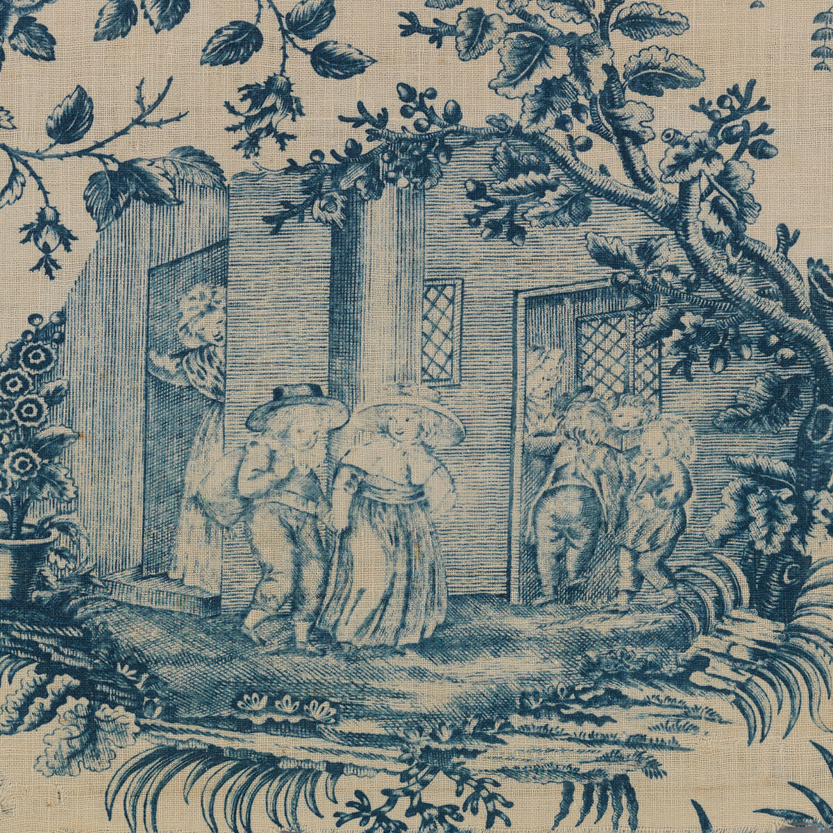 Pictorial print, Bromley Hall Printworks (Middlesex, England, 1694–1823), Cotton, British, London