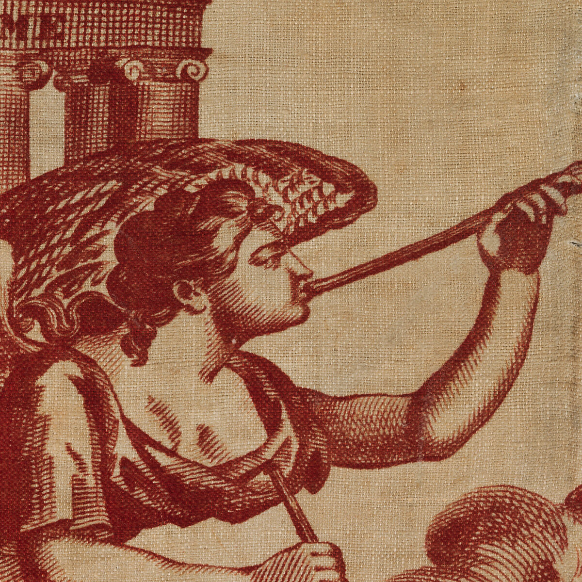 Apotheosis of Franklin, Cotton and linen, British