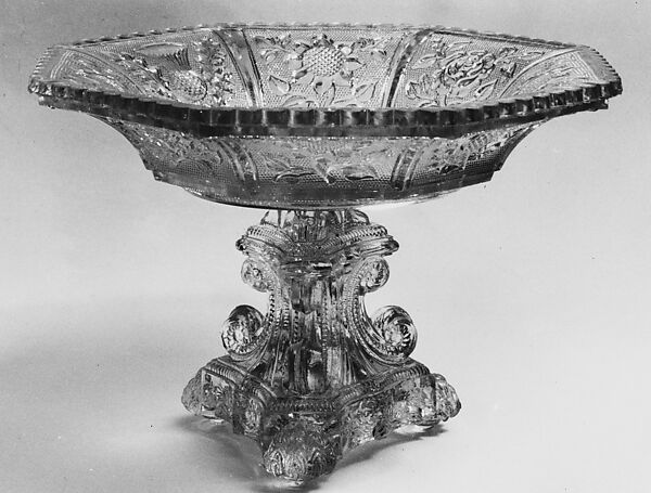 Compote, Lacy pressed glass 