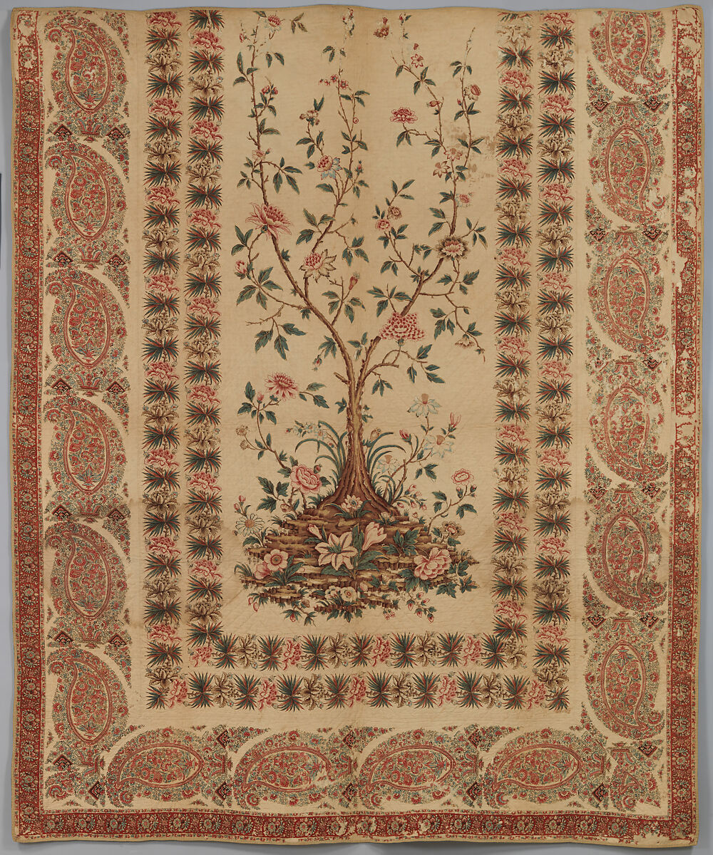 Quilt, Bannister Hall (British, founded ca. 1798), Cotton, British, Preston 