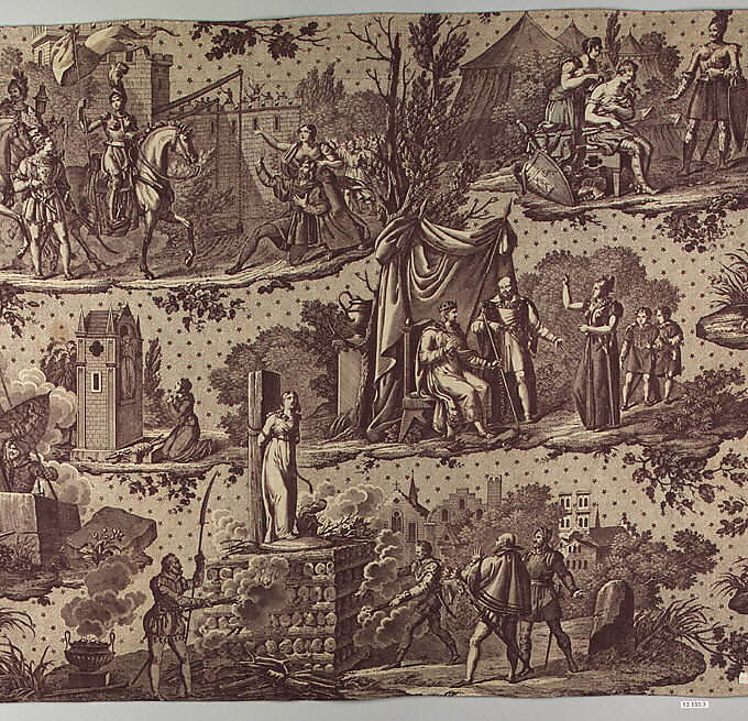 Scenes from the life of Joan of Arc, Hartmann et Fils, Cotton, French, Munster 