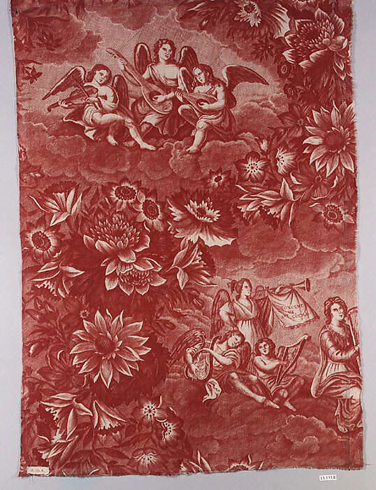 Pictorial print, Cotton, French, Alsace 