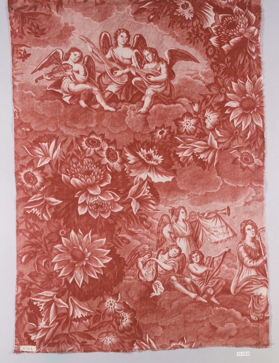 Pictorial print, Cotton, French, Alsace