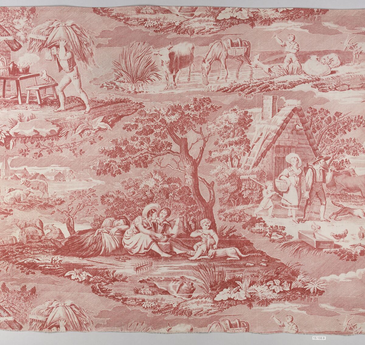 Piece, Cotton, French, Alsace