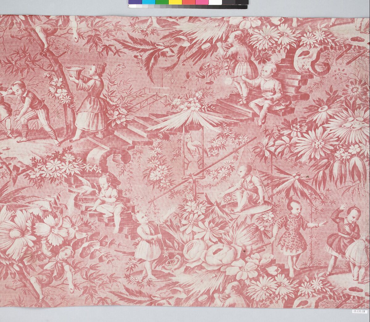 Pictorial print, Cotton, French, Alsace