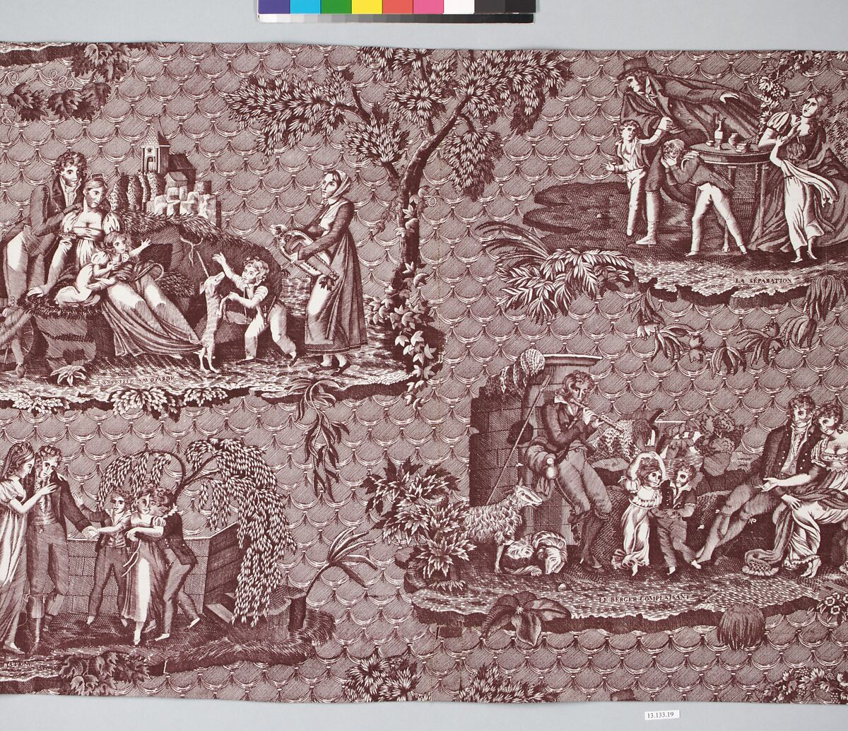 Petite Savoyard or La Reconciliation, Cotton, French, Nantes or possibly Rouen