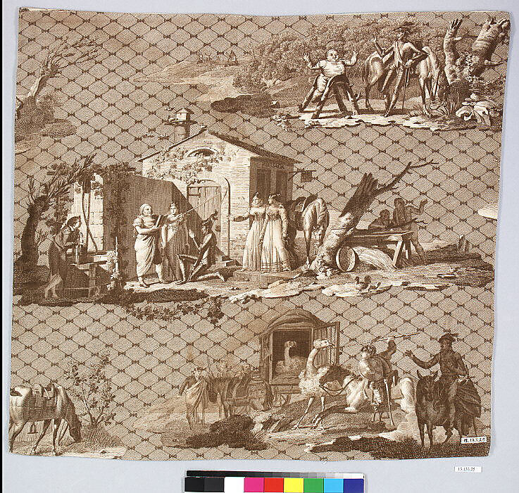 Don Quixote, Oberkampf Manufactory (French, active 1760–1843), Cotton, French, Jouy-en-Josas 
