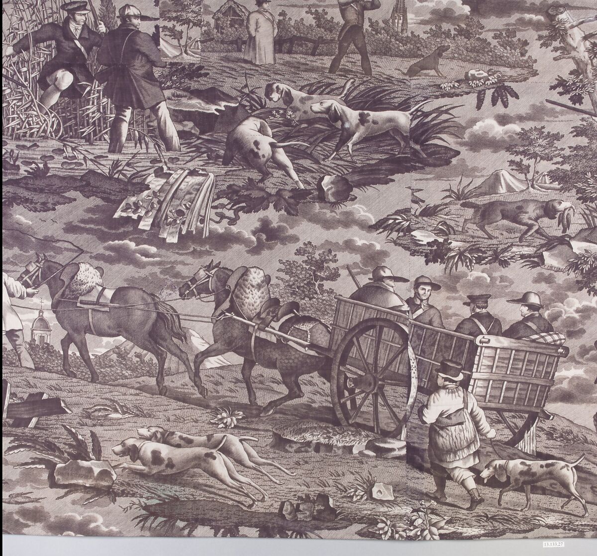 Piece, F. Pieters, Cotton, French, possibly Alsace