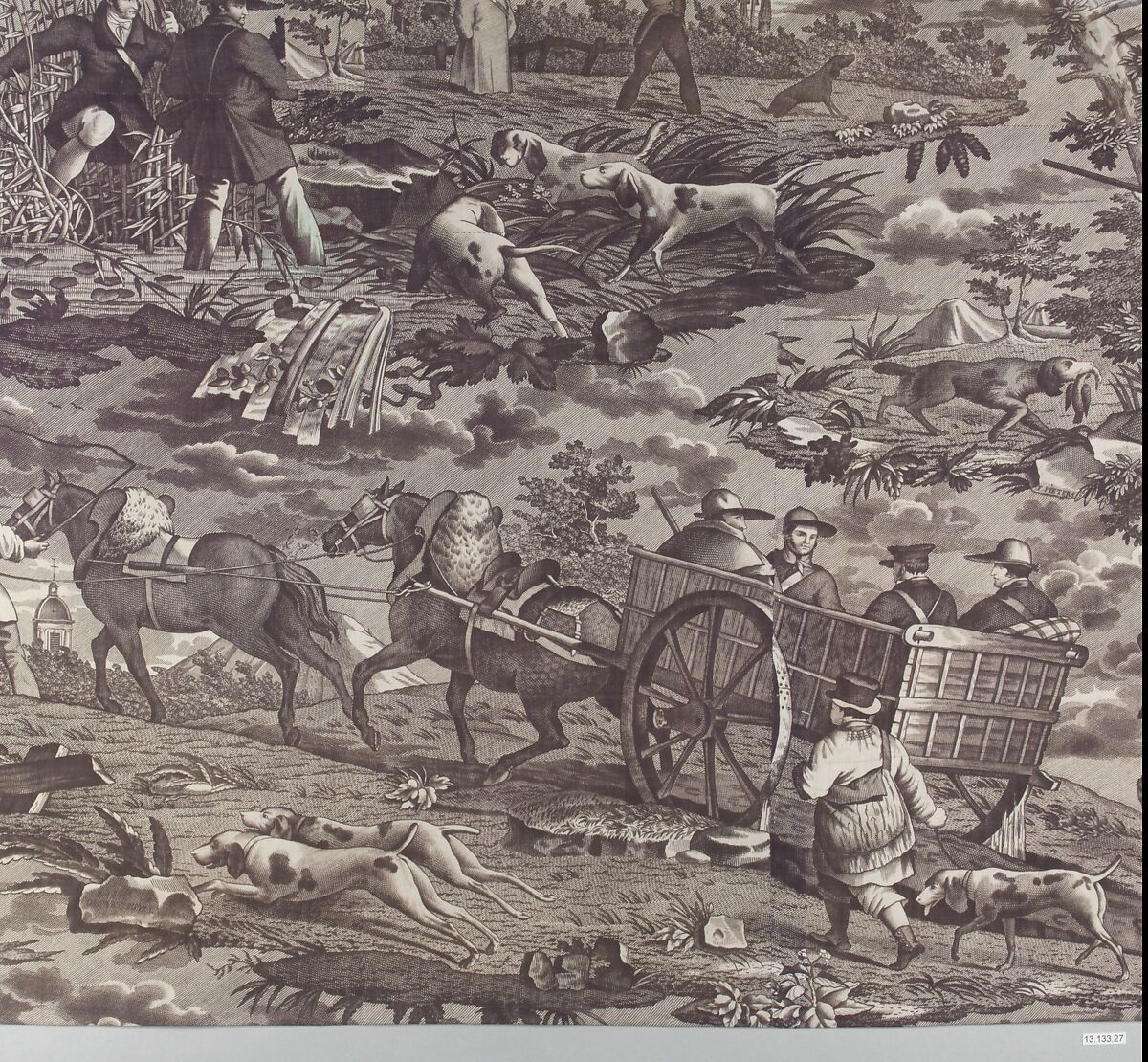 Piece, F. Pieters, Cotton, French, possibly Alsace