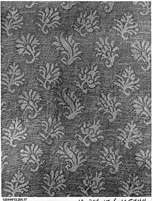 Piece, Silk and metal thread, Italian