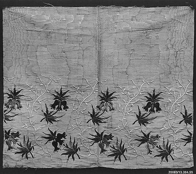 Fragment, Silk and metal thread on silk, Spanish 