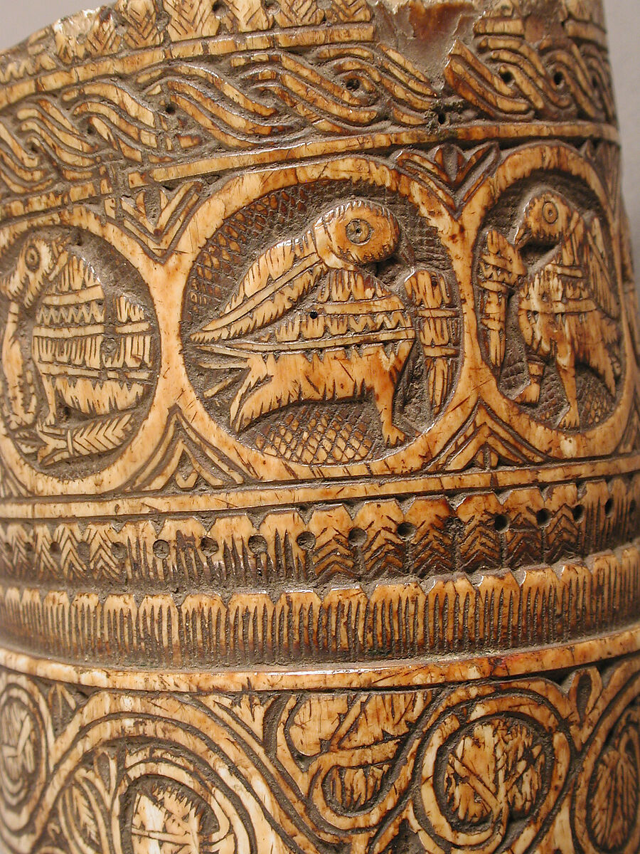 Oliphant (Hunting Horn), Ivory, copper alloy, possibly southern Italian