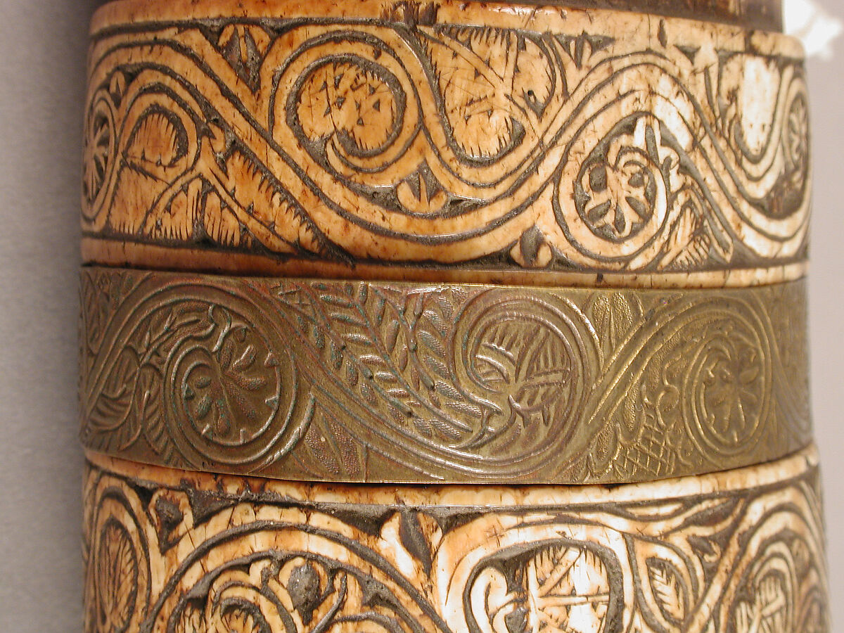 Oliphant (Hunting Horn), Ivory, copper alloy, possibly southern Italian