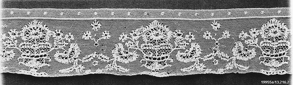 Border, Bobbin lace, Potten kant, Flemish