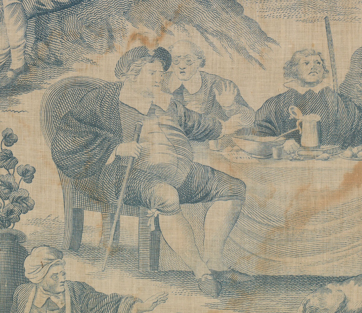 Shakespeare's "Seven Ages of Man", Engraved by John Slack, Cotton, British