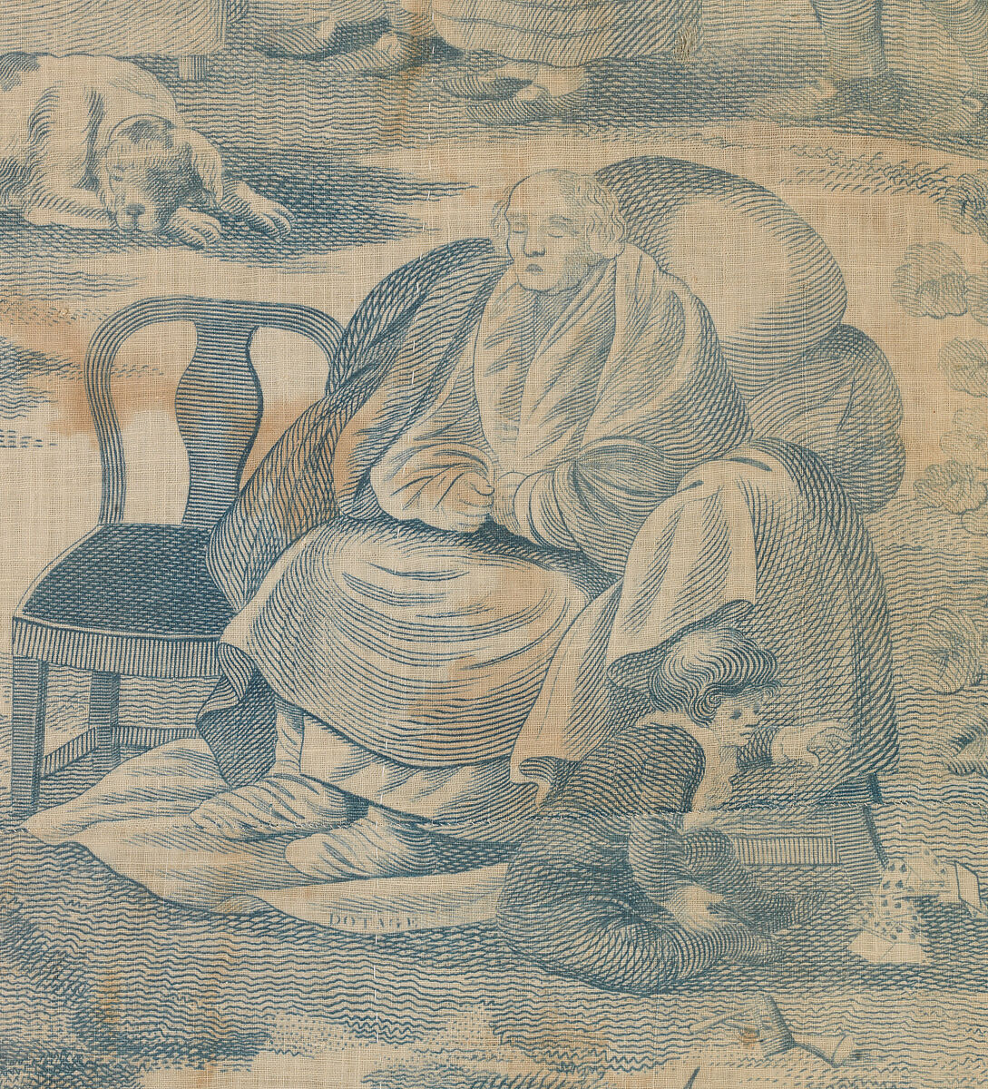 Shakespeare's "Seven Ages of Man", Engraved by John Slack, Cotton, British