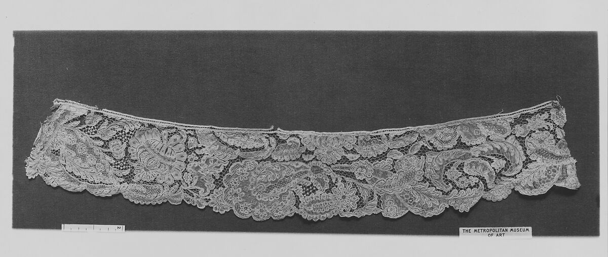 Border, Needle lace, point d'Argentan, French 