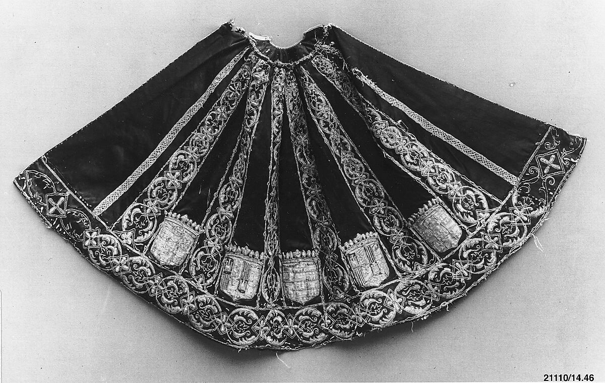 Cover, Silk and metal thread, Spanish 