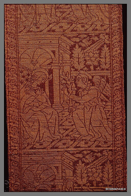 The Annunciation, Woven silk and linen, Italian, probably Florence 