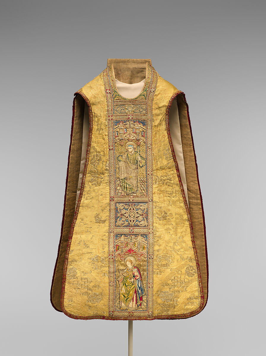 Chasuble back, Silk, Spanish