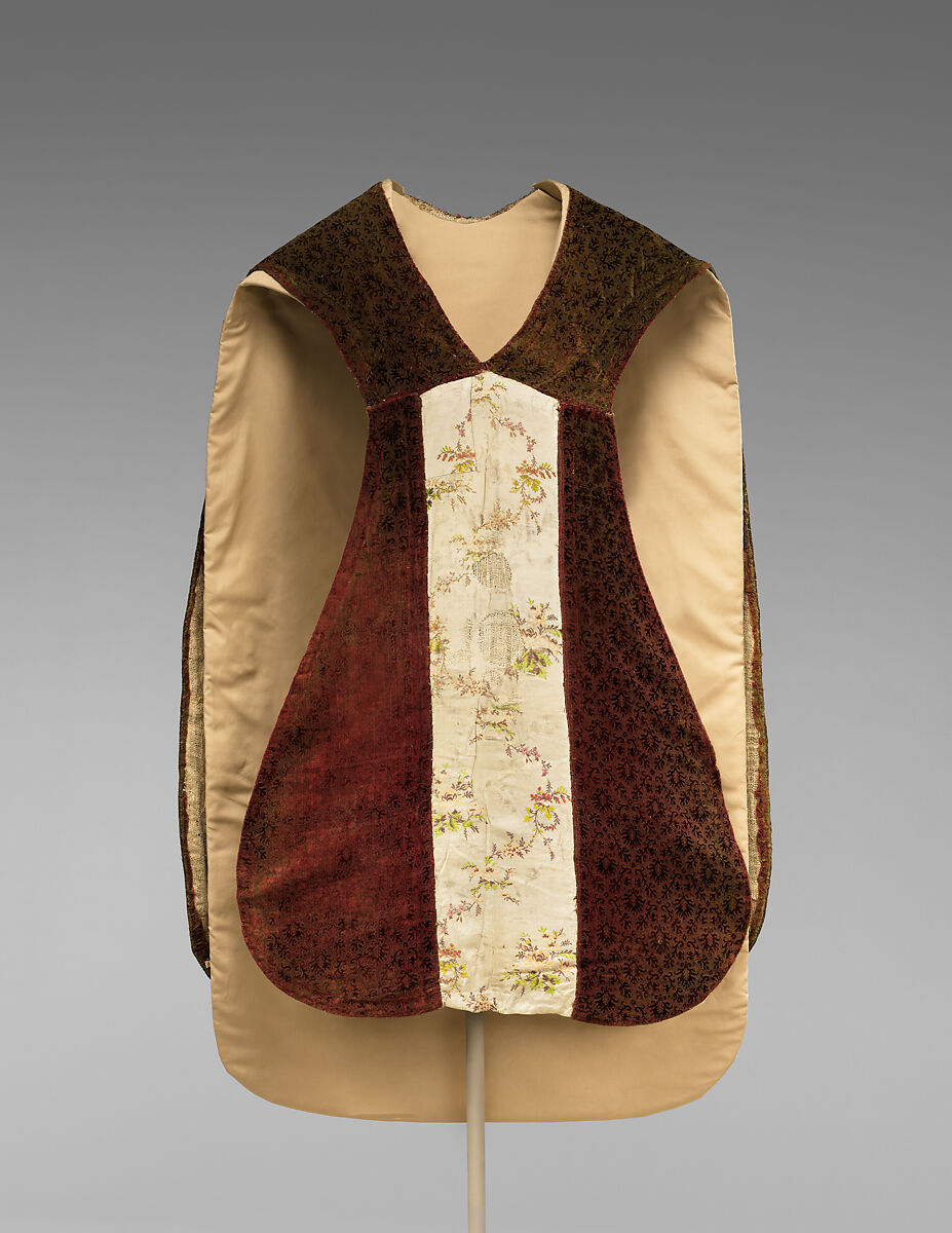 Chasuble, Velvet brocade, Probably German