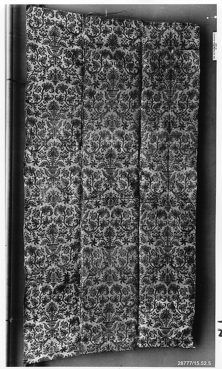 Panel, Silk and linen, Italian 