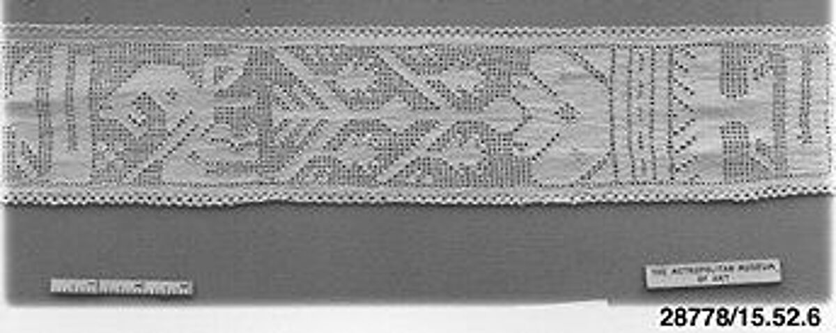 Swaddling bands, Linen, drawnwork, Italian 