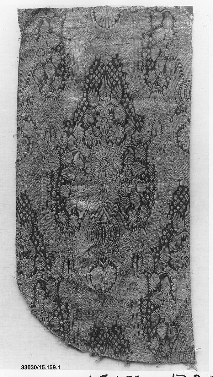 Piece, Silk and metal thread, Russian 