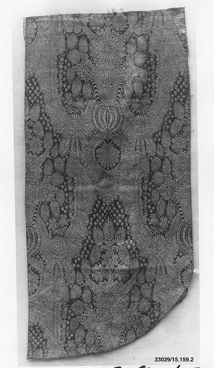 Piece, Silk and metal thread, Russian 