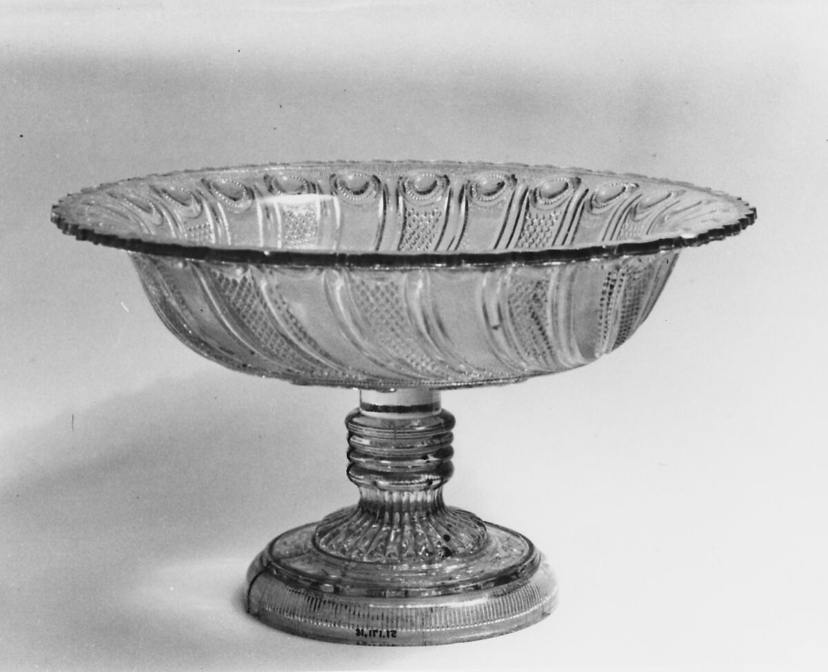 Compote, Lacy pressed glass 