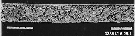 Fragment, Needle lace, Italian, possibly Venice 
