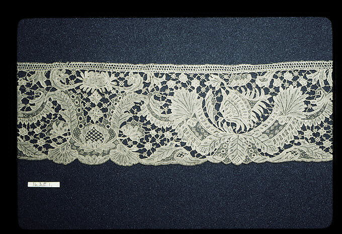 Fragment, Needle lace, Italian, possibly Venice