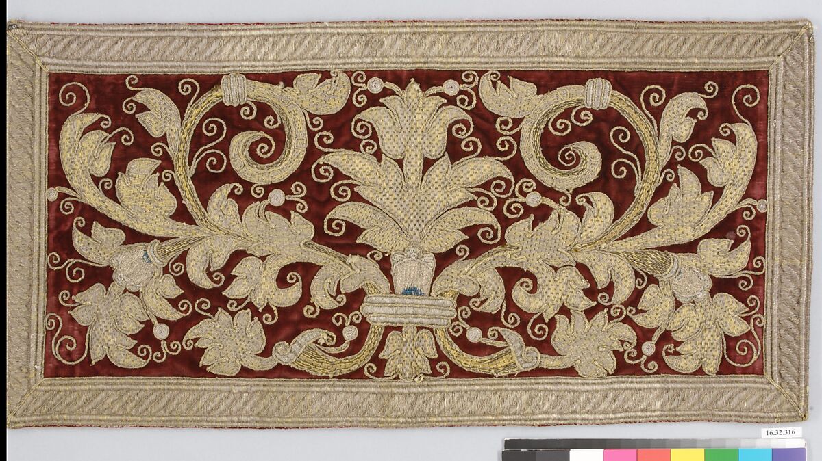 Apparel, Silk and metal thread, French