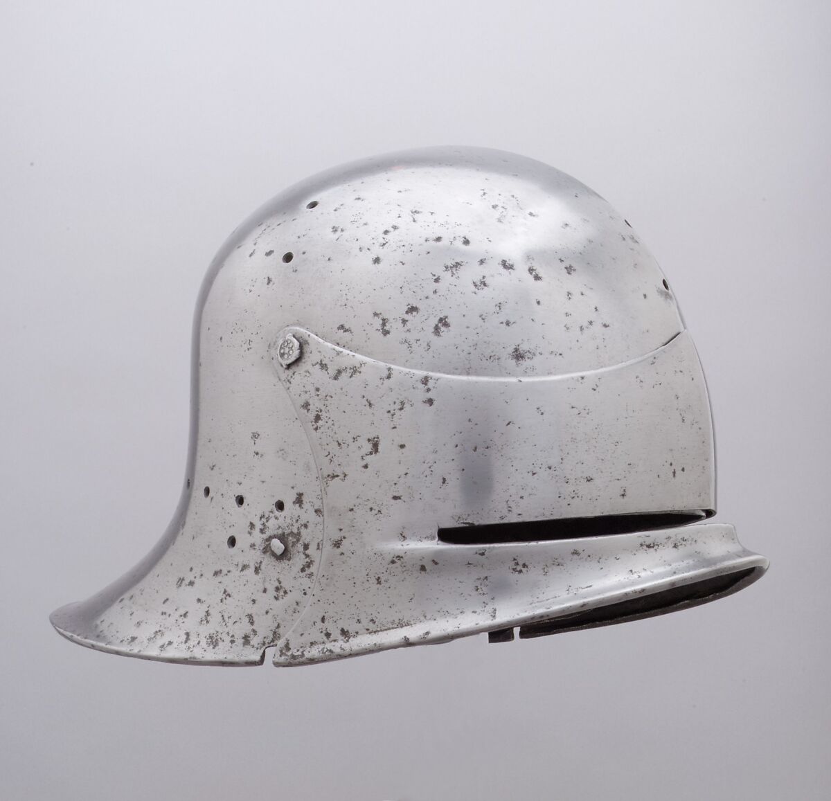 Visored Sallet, Steel, possibly French or Flemish 