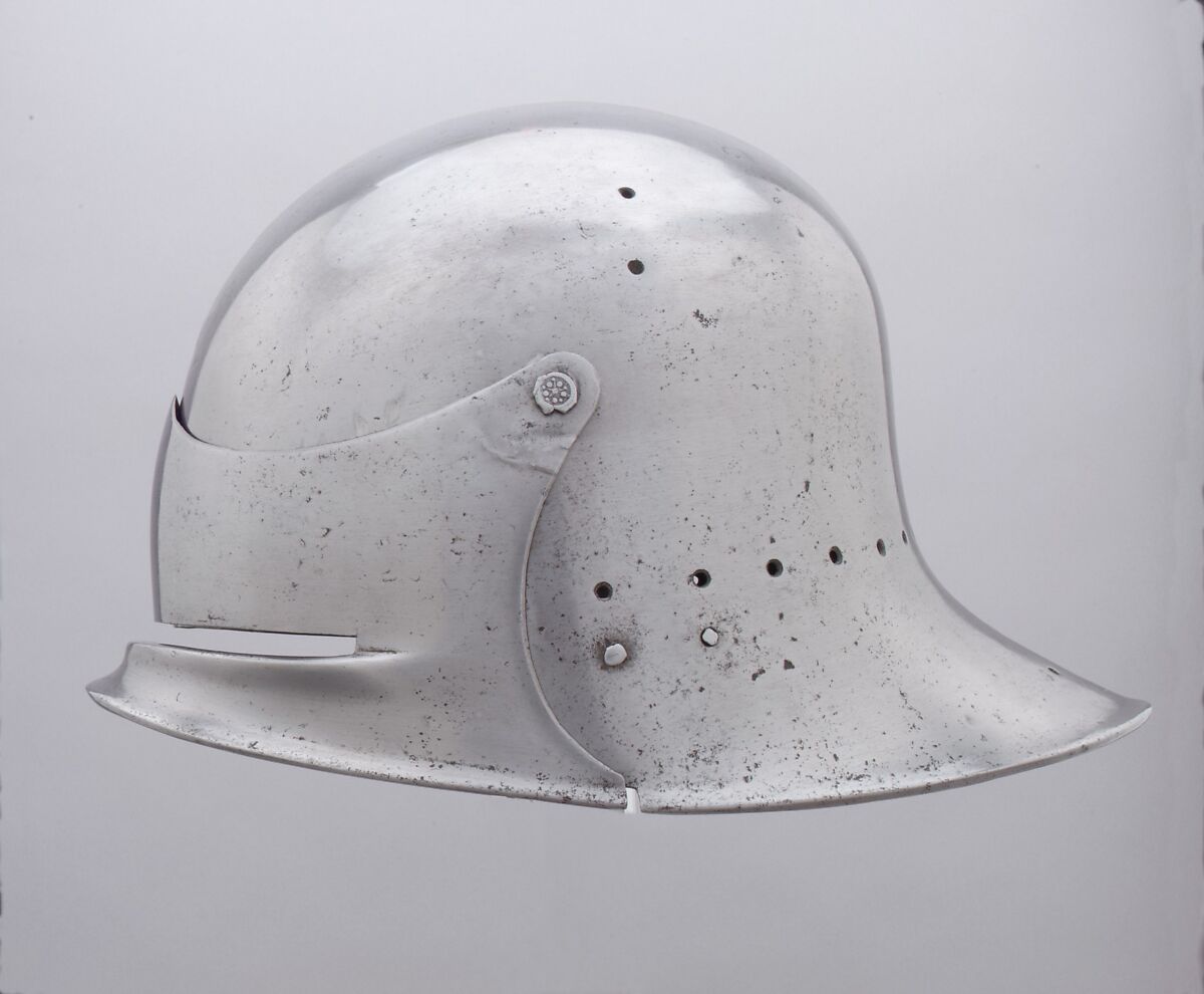 Visored Sallet, Steel, possibly French or Flemish