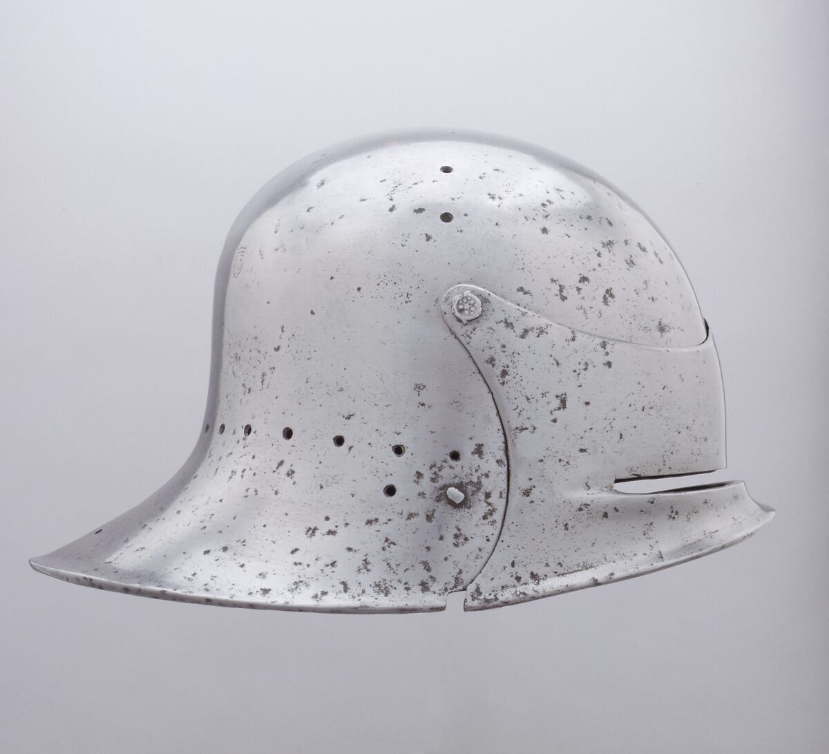 Visored Sallet, Steel, possibly French or Flemish