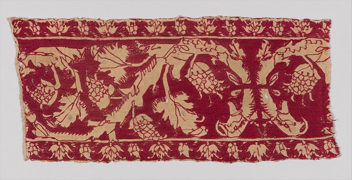 Band, Silk on linen, Italian