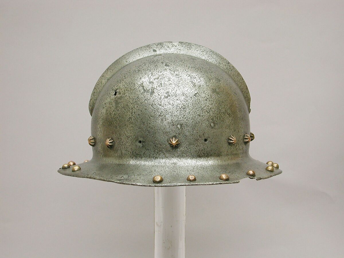 War Hat, Steel, copper alloy, probably Italian