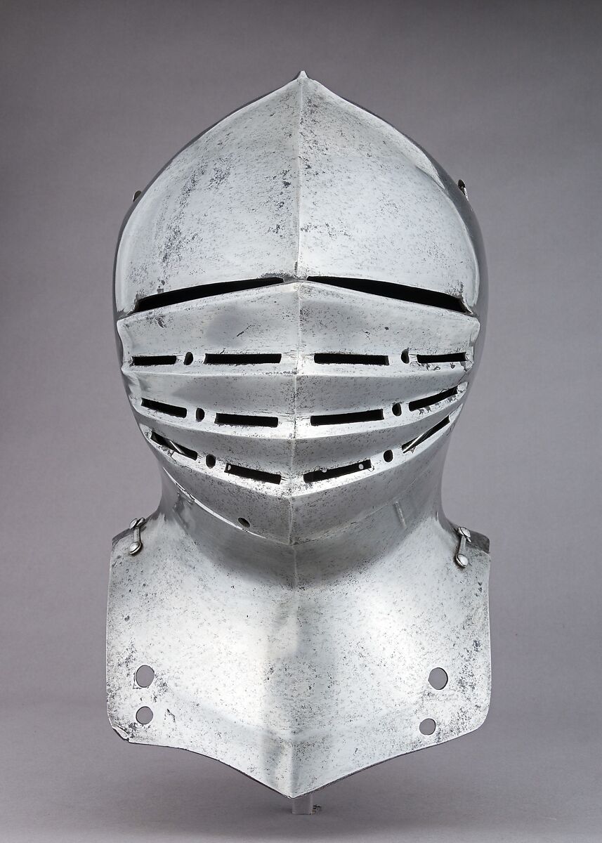 Helm for Foot Combat, Steel, possibly British