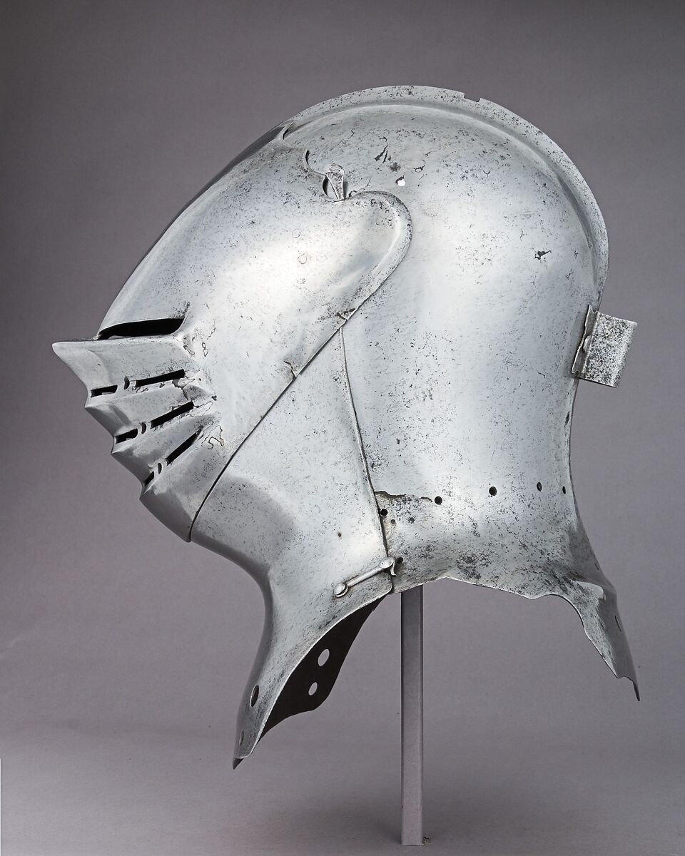 Helm for Foot Combat, Steel, possibly British