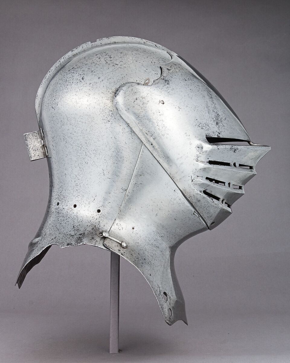 Helm for Foot Combat, Steel, possibly British