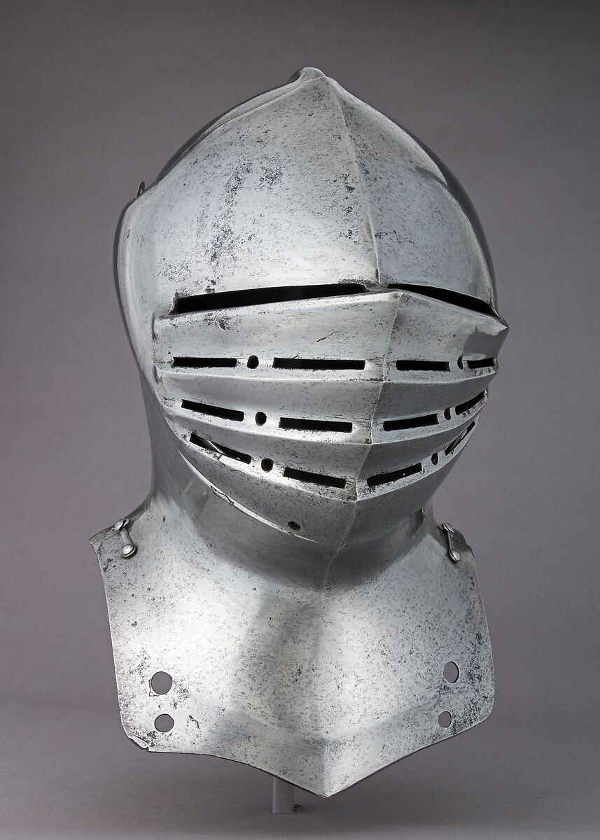 Helm for Foot Combat, Steel, possibly British