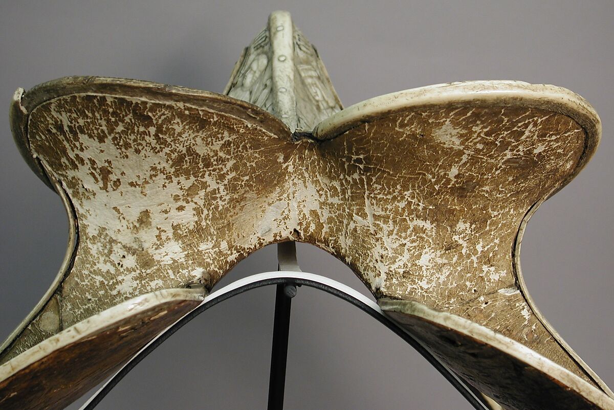Parade Saddle, Bone, polychromy, wood, birch bark, German or Tyrolean