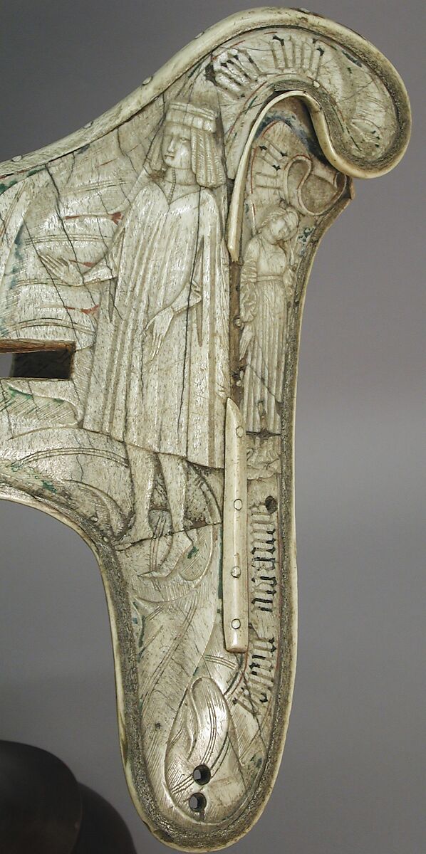 Parade Saddle, Bone, polychromy, wood, birch bark, German or Tyrolean